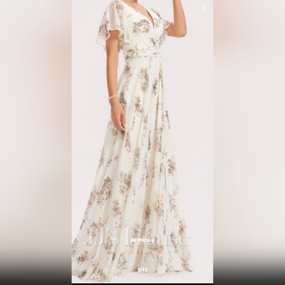 Floor length floral gown